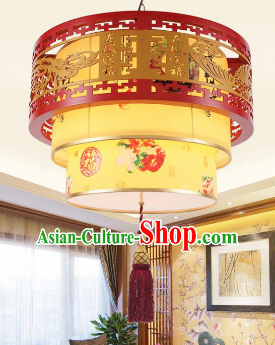 Chinese Traditional Classical Ceiling Palace Lantern Handmade New Year Carving Phoenix Lanterns Hanging Lamp Chinese Traditional Classical Ceiling Palace Lantern Handmade New Year Carving Phoenix Lanterns Hanging Lamp