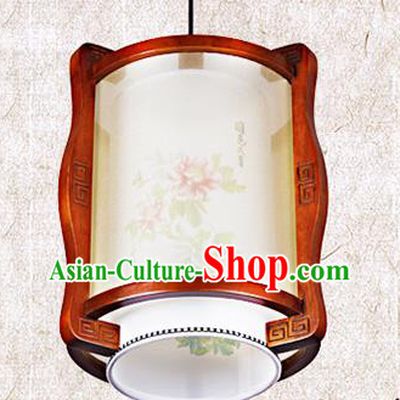 Chinese Traditional Ceiling Wood Carving Palace Lantern Handmade New Year Lanterns Hanging Lamp