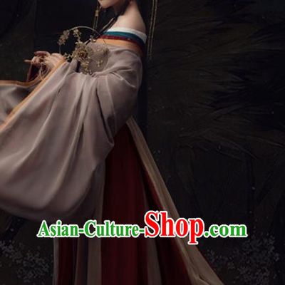 Chinese Ancient Imperial Concubine Hanfu Dress Traditional Tang Dynasty Imperial Consort Historical Costume for Women