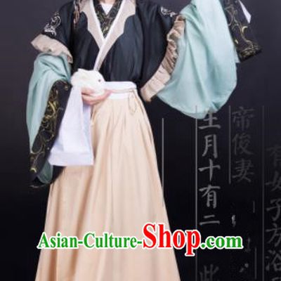 Chinese Jin Dynasty Palace Princess Dress Traditional Ancient Hanfu Historical Costume for Women