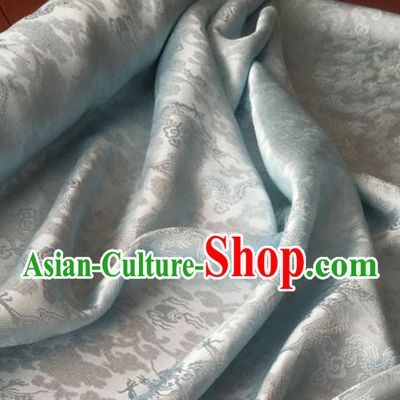 Classic Royal 100% Pure Silk Round Dragon Pattern Fabric Chinese Traditional Silk Fabrics
