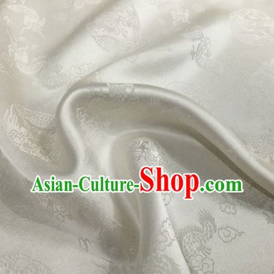 Beautiful Classic Royal 100% Pure Silk Round Dragon Pattern Fabric Chinese Traditional Silk Fabrics