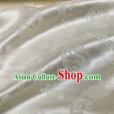 Beautiful Classic Royal 100% Pure Silk Round Dragon Pattern Fabric Chinese Traditional Silk Fabrics