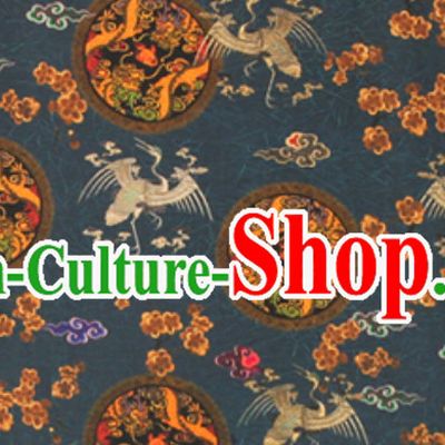Marvelous 100% Pure Silk Round Dragon Pattern Fabric Chinese Royal Silk Fabrics