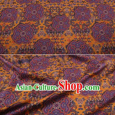 Palace Classic Royal 100% Pure Silk Round Dragon Pattern Fabric Chinese Traditional Silk Fabrics