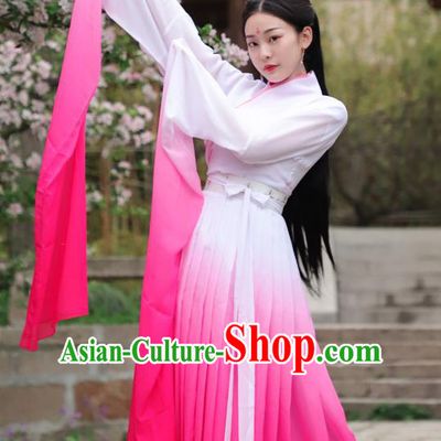 Chinese Ancient Dancer Hanfu Dress Han Dynasty Palace Princess Historical Costume for Women
