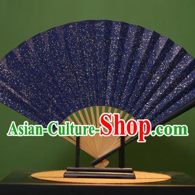 Chinese Traditional Handmade Xuan Paper Fans Classical Folding Fans for Men