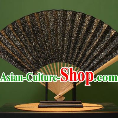 Chinese Traditional Handmade Xuan Paper Fans Classical Folding Fans for Men