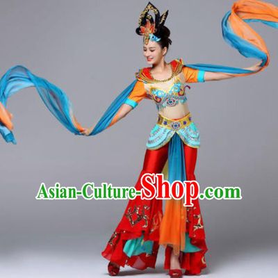 Chinese Traditional Dunhuang Flying Apsaras Dance Costume Classical Dance Stage Performance Clothing for Women