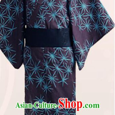 Japanese Traditional Samurai Black Kimono Asian Japan Handmade Warrior Yukata Costume for Men