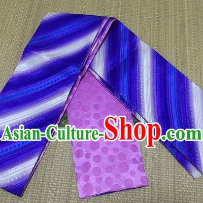 Japanese Traditional Kimono Violet Belts Asian Handmade Japan Geisha Yukata Waistband for Women