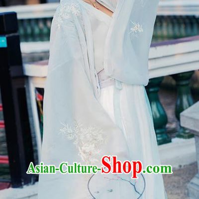 Chinese Tang Dynasty Court Imperial Consort Historical Costume Traditional Ancient Peri Embroidered Hanfu Dress for Women
