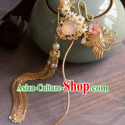 Traditional Chinese Ancient Palace Tassel Hair Clip Hairpins Handmade Wedding Hair Accessories for Women