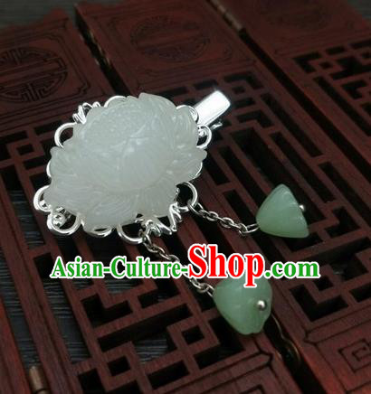 Traditional Chinese Ancient Carving Lotus Tassel Hair Claw Hairpins Handmade Hanfu Hair Accessories for Women Traditional Chinese Ancient Carving Lotus Tassel Hair Claw Hairpins Handmade Hanfu Hair Accessories for Women