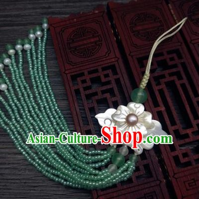 Traditional Chinese Ancient Palace Jade Brooch Handmade Hanfu Breastpin Pendant for Women