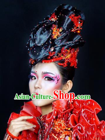 Top Grade Halloween Hair Accessories Handmade Fancy Ball Wig Headwear for Women Top Grade Halloween Hair Accessories Handmade Fancy Ball Wig Headwear for Women