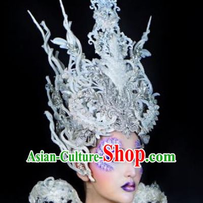 Top Grade Halloween Hair Accessories Handmade Cosplay Queen Fancy Ball Hat Headwear for Women