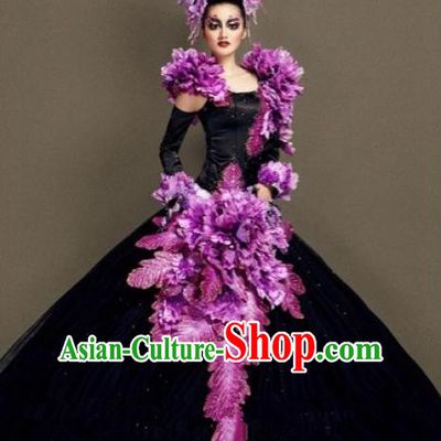 Handmade Modern Fancywork Stage Show Full Dress Halloween Cosplay Fancy Ball Costume for Women