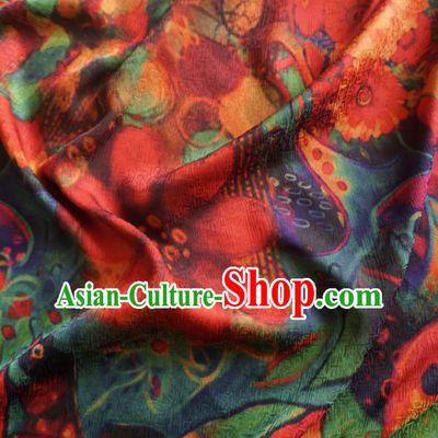 Asian Chinese Traditional Watered Gauze Cheongsam Silk Fabric Chinese Fabric Material
