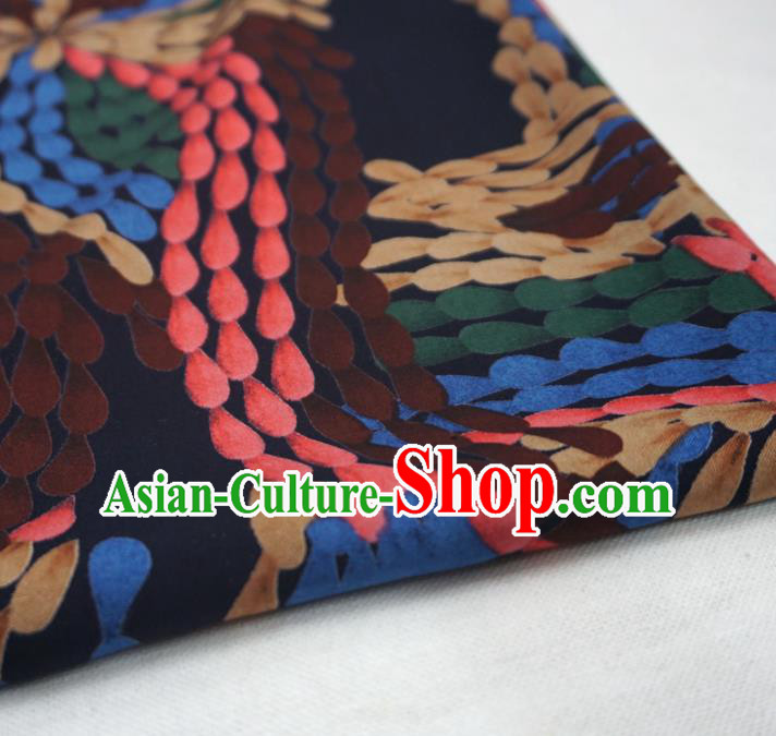 Asian Chinese Traditional Wheat Pattern Watered Gauze Cheongsam Silk Fabric Chinese Fabric Material Asian Chinese Traditional Wheat Pattern Watered Gauze Cheongsam Silk Fabric Chinese Fabric Material
