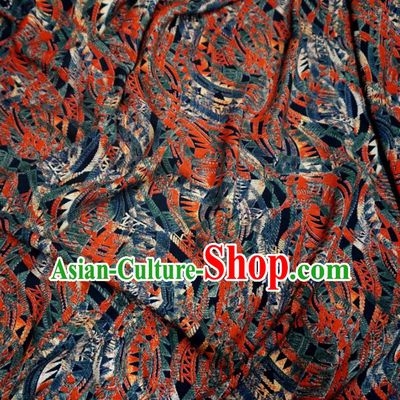 Asian Chinese Traditional Pattern Design Watered Gauze Cheongsam Silk Fabric Chinese Fabric Material