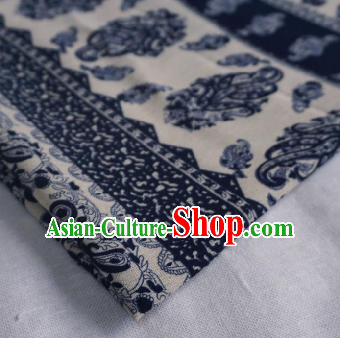 Asian Chinese Traditional Pattern Design Navy Watered Gauze Cheongsam Silk Fabric Chinese Fabric Material Asian Chinese Traditional Pattern Design Navy Watered Gauze Cheongsam Silk Fabric Chinese Fabric Material