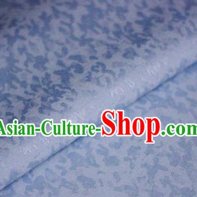 Chinese Classical Pattern Blue Brocade Cheongsam Silk Fabric Chinese Traditional Satin Fabric Material