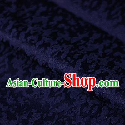 Chinese Classical Pattern Navy Brocade Cheongsam Silk Fabric Chinese Traditional Satin Fabric Material
