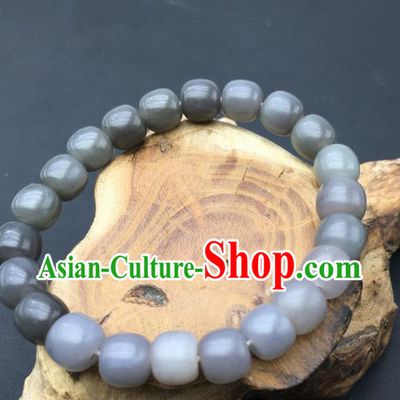 Chinese Handmade Jade Craft Carving Jade Bracelet Jewelry Accessories