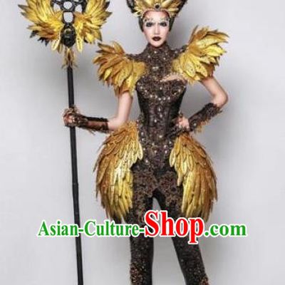 Handmade Modern Fancywork Stage Show Clothing Halloween Cosplay Queen Fancy Ball Costume for Women