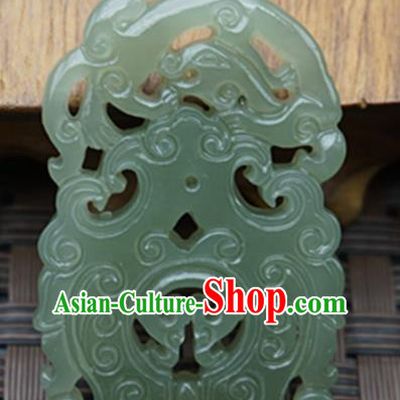 Handmade Chinese Ancient Jade Carving Dragon Pendant Traditional Jade Craft Jewelry Decoration Accessories