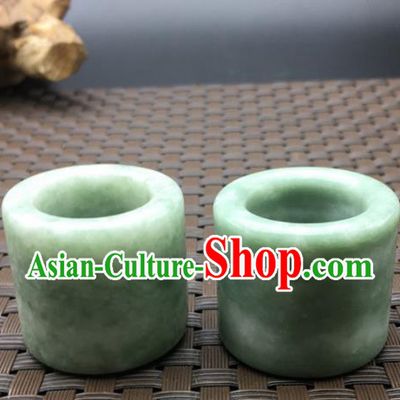 Chinese Handmade Ancient Jade Rings Traditional Jade Thimble Jewelry Accessories for Women for Men