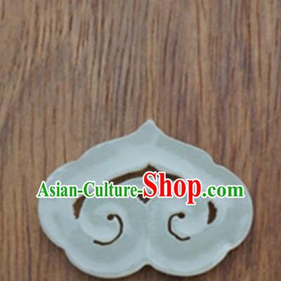 Chinese Handmade Jewelry Accessories Carving Auspicious Cloud Jade Pendant Ancient Traditional Jade Craft Decoration