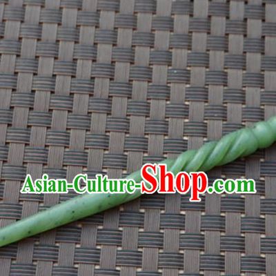 Chinese Handmade Jade Carving Hair Clip Ancient Jade Hairpins Hair Accessories for Women for Men