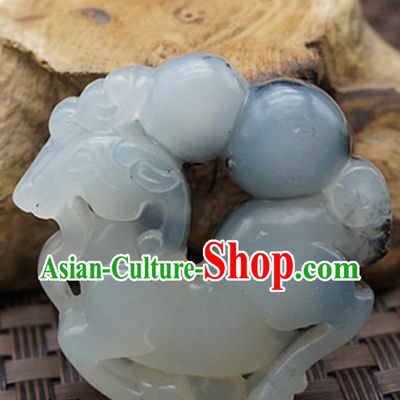 Handmade Chinese Ancient Jade Carving Cucurbit Pendant Traditional Jade Craft Jewelry Decoration Accessories
