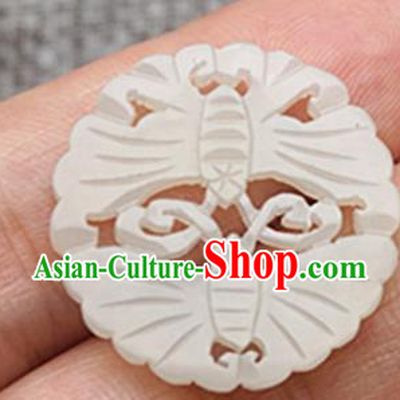 Handmade Chinese Ancient Carving Butterfly Jade Pendant Traditional Jade Craft Jewelry Decoration Accessories