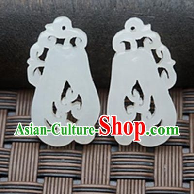 Chinese Ancient Carving Finger Citron Jade Pendant Traditional Handmade Jade Craft Jewelry Decoration Accessories
