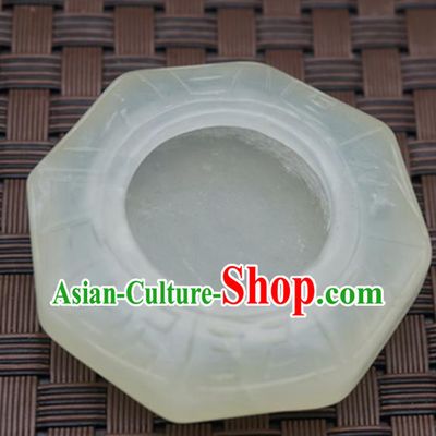 Chinese Handmade Jade Pendant Carving Inkstone Jewelry Accessories Ancient Traditional Jade Craft Decoration