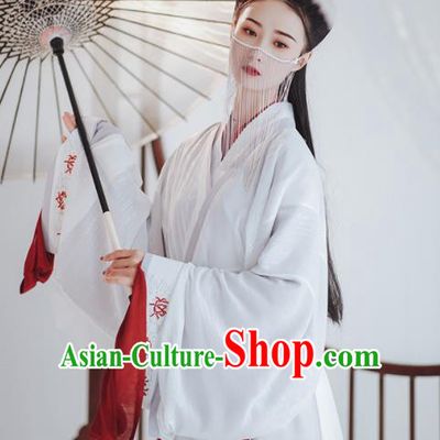 Chinese Ancient Palace Princess Hanfu Dress Traditional Drama Jin Dynasty Court Historical Costume for Women