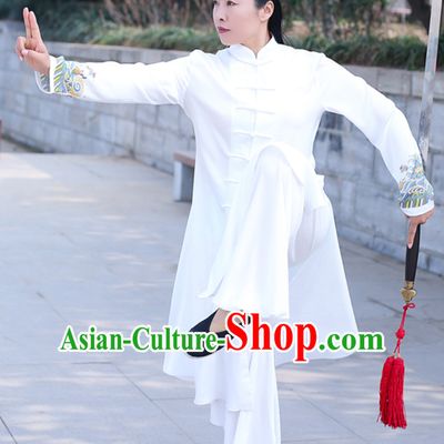 Top Chinese Traditional Competition Championship Tai Chi Taiji Kung Fu Wing Chun Kungfu Tai Ji Sword Gong Fu Master Suits Clothes Complete Set