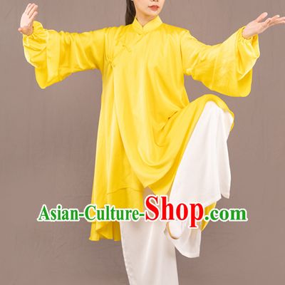 Top Chinese Traditional Competition Championship Professional Tai Chi Uniforms Taiji Kung Fu Wing Chun Kungfu Tai Ji Sword Gong Fu Master Clothing Suits Clothes Complete Set