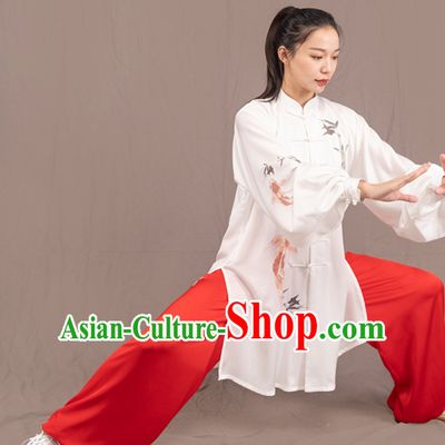 Top Chinese Traditional Competition Championship Professional Tai Chi Uniforms Taiji Kung Fu Wing Chun Kungfu Tai Ji Sword Master Clothing Suits Clothes for Women