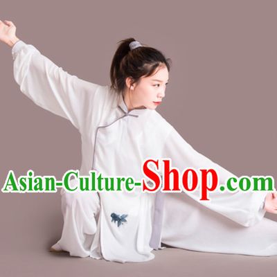 Fish Good Meaning Top Chinese Classical Competition Championship Professional Tai Chi Uniforms Clothing Complete Set