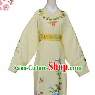 Handmade Chinese Beijing Opera Niche Costume Peking Opera Scholar Jia Baoyu Yellow Clothing for Men
