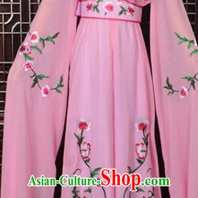 Handmade Chinese Beijing Opera Princess Costume Peking Opera Actress Embroidered Pink Dress for Women