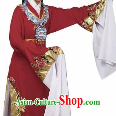 Handmade Chinese Beijing Opera Niche Red Costume Traditional Peking Opera Nobility Childe Clothing for Men