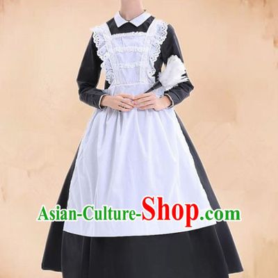Europe Medieval Traditional Costume European Maidservant Dress for Women