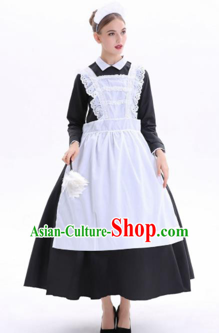 Europe Medieval Traditional Costume European Maidservant Dress for Women Europe Medieval Traditional Costume European Maidservant Dress for Women