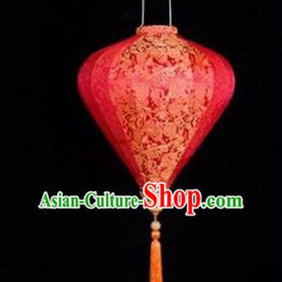 Chinese Traditional Lantern Handmade Red Lanterns Ceiling Lamp New Year Lantern