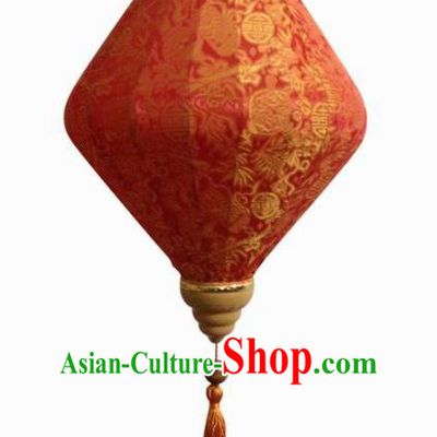 Chinese Traditional New Year Lantern Handmade Red Lanterns Ceiling Lamp